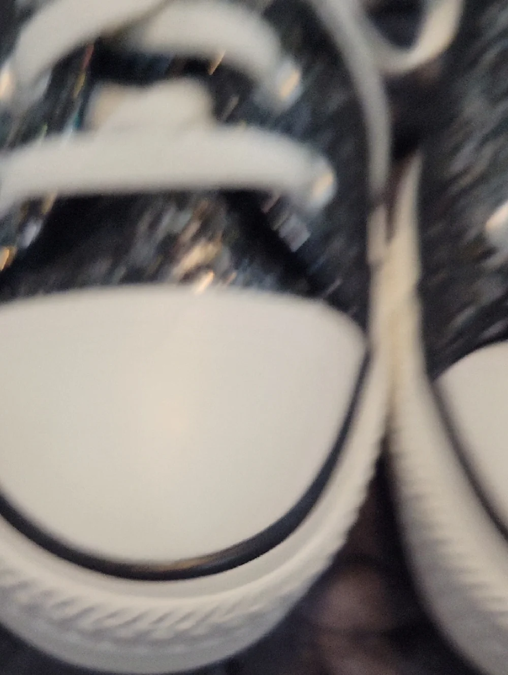 Converse Black Glitter Low-Top Sneakers with White Laces - Picture 6 of 10